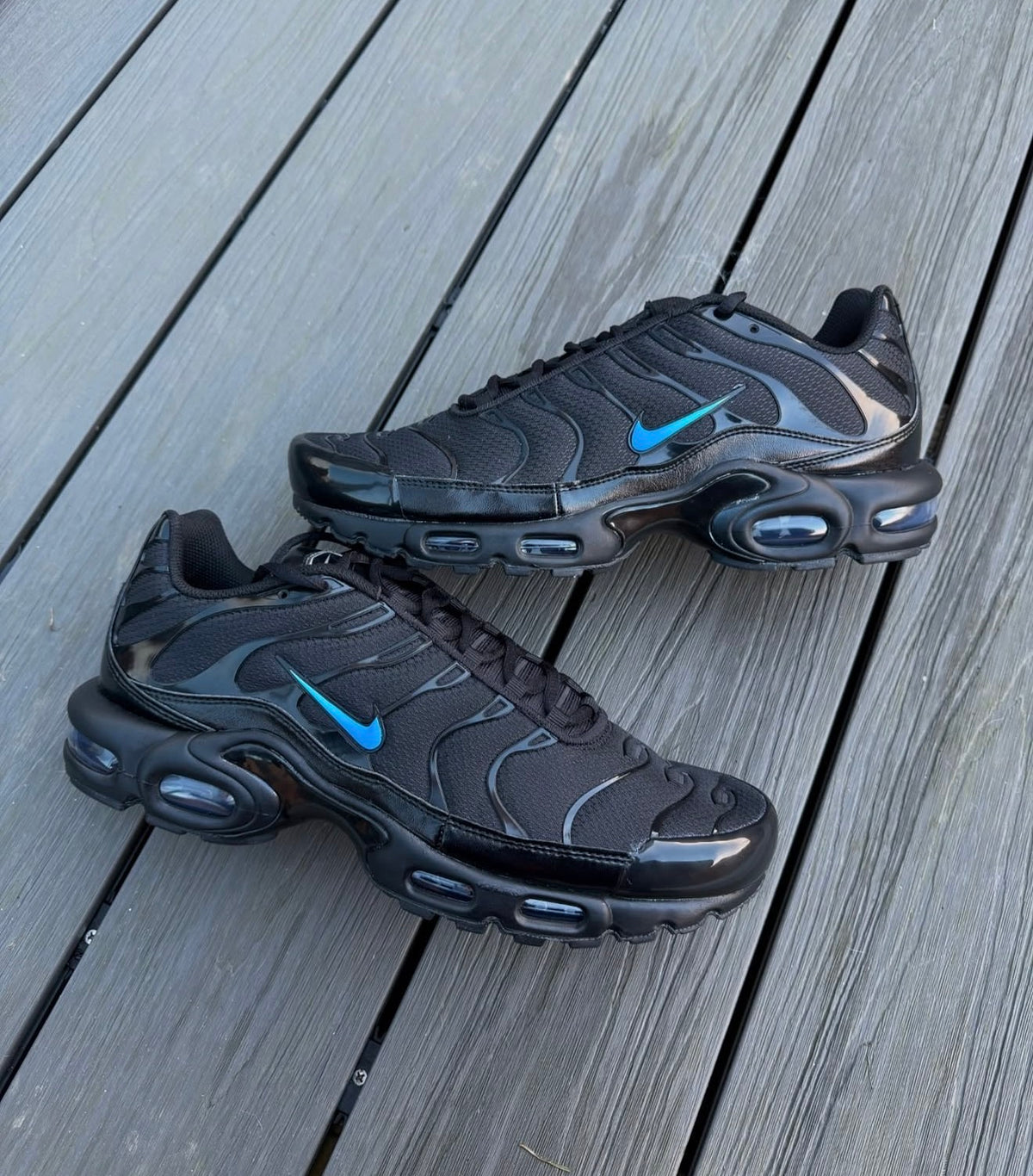Air max plus - blue fade tick custom