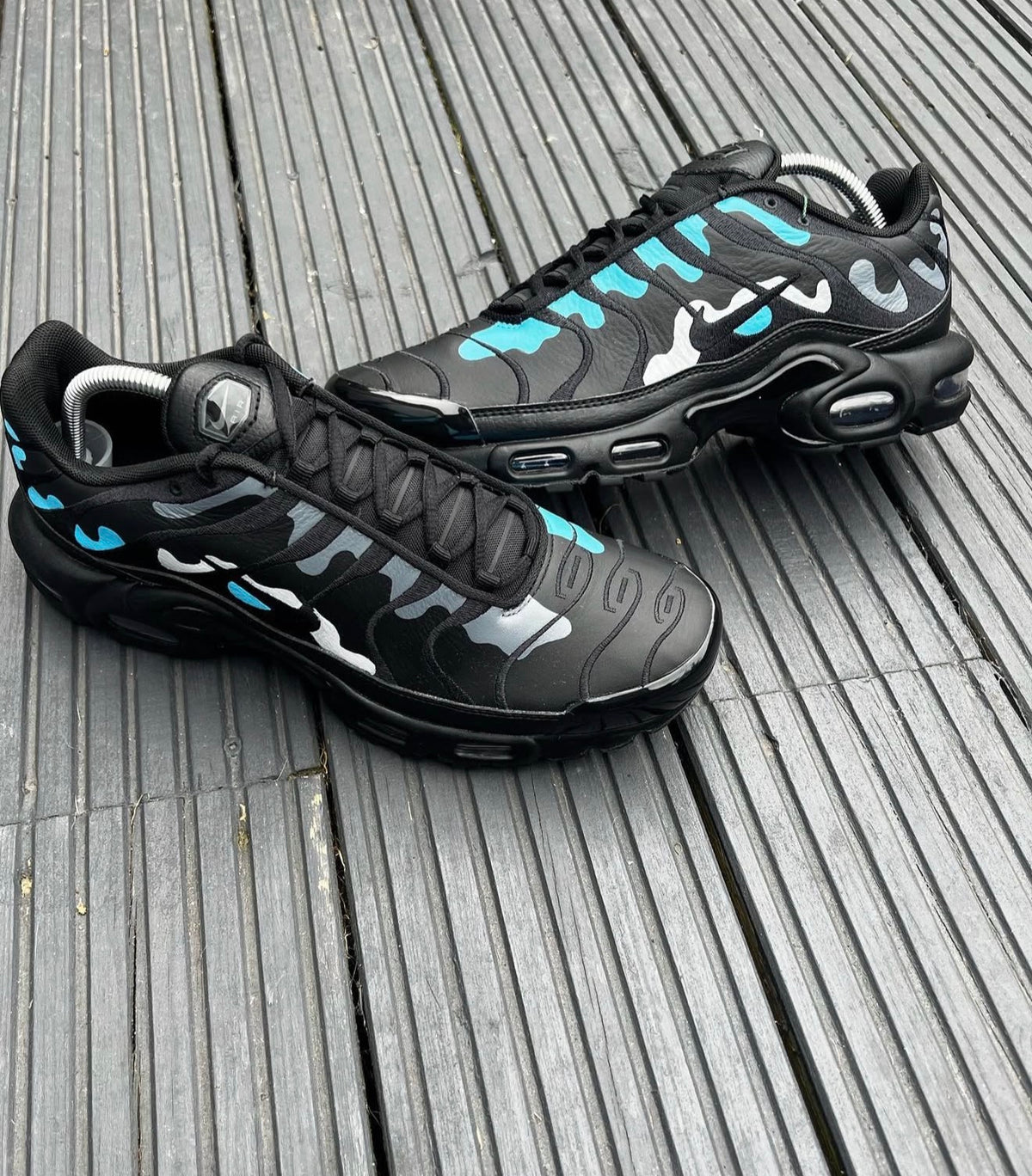 Air max plus - leather Camo blue