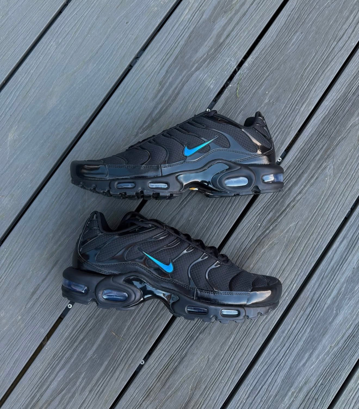 Air max plus - blue fade tick custom